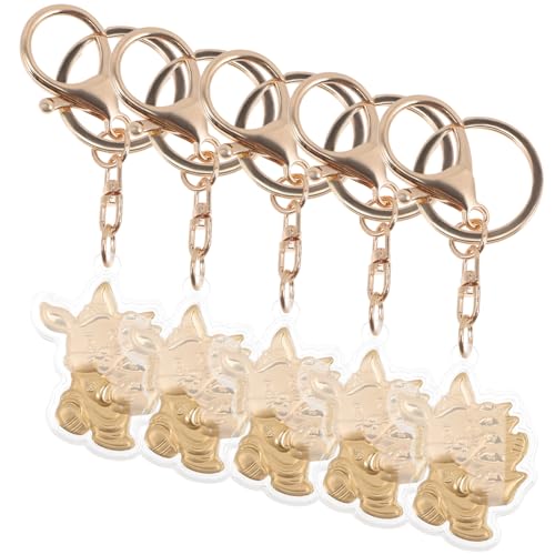 ANDRESLAD 5stücke Hasen Schlüsselanhänger Anhänger Taschen Anhänger Aus Legierung Für Schlüsselring von ANDRESLAD