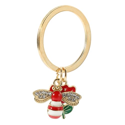 ANDRESLAD 5stücke Teiliges Bienen Schlüsselanhänger Mit Blumen-Design Niedliches Und Kompaktes Zubehör Für Taschen Und Rucksäcke Langlebig Und Leicht Für Bienenliebhaber von ANDRESLAD