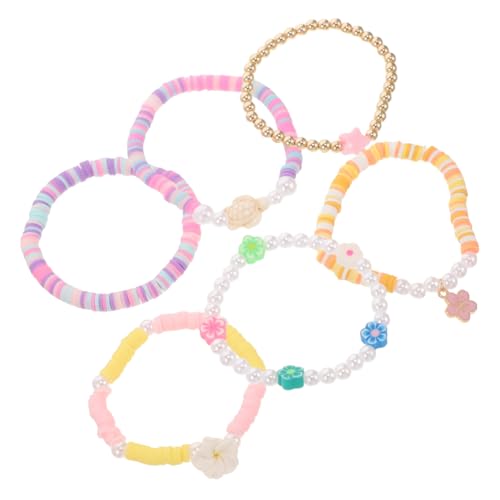 ANDRESLAD 6stücke Perlen Armbänder Damen Handgelenk Schmuck Für Mädchen Böhmischen Stil Party Armbänder Mit Perlen Für Frauen Teen Mädchen von ANDRESLAD