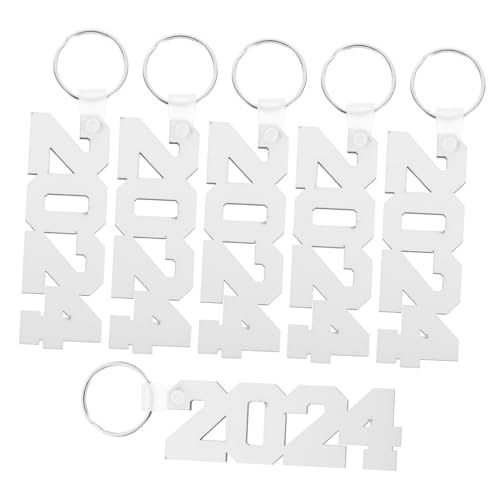 ANDRESLAD 6stücke Sublimations-schlüsselanhänger Blanko Für Charm Schlüsselringe Rohlinge Für Kreative Bastelprojekte Und Wärmeübertragungen Für Und Persönliche Dekoration von ANDRESLAD