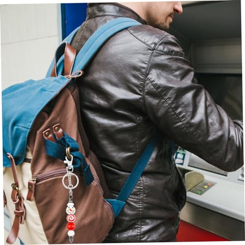 ANDRESLAD 8 Stück Teiliges Metall Schlüsselanhänger mit Perlenstab Langlebiger Bullet Style Anhänger Vielseitig für Schlüssel Taschen Gürtel DIY Schmuck und Accessoires Stabile von ANDRESLAD