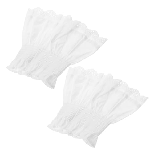 ANDRESLAD Abnehmbare Spitzenmanschetten Für Damen Falsche Ärmel Mit Floralem Design Elegante Armstulpen Für Blusen Pullover Und Kleider Vielseitig Einsetzbar Für Jeden Anlass von ANDRESLAD