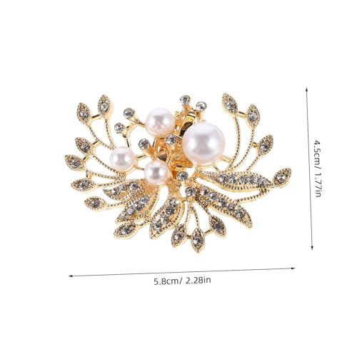 ANDRESLAD Abnehmbare Strass Schuhclips mit Perlen für Damen Hochzeit Pumps Stilvolle Schuhschnallen als Dekorative Charms für High Heels Vielseitig Einsetzbar und Modisch von ANDRESLAD