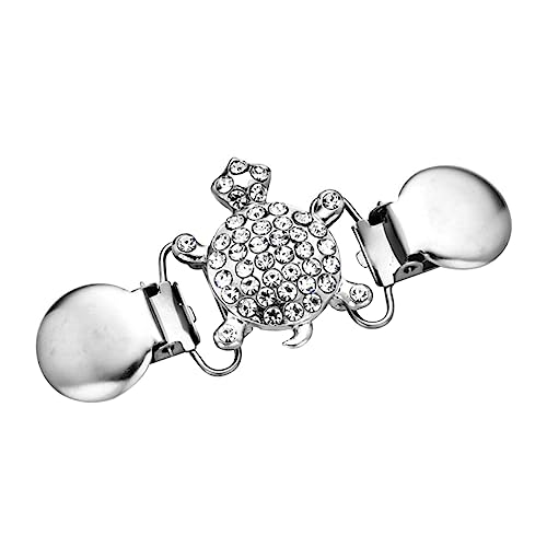 ANDRESLAD Animal Brosche Clip Schildkröte mit Strass Langlebiger Legierungsclip für Kleider Pullover Cardigans und Schals Rutschfester Verschluss zur Kleidungsfixierung Modisches Damen von ANDRESLAD