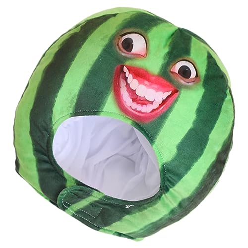 ANDRESLAD Plüsch-neuheitshut Wassermelonen-kopfbedeckung Party-kostüm Kopfbedeckung Lustige Hüte Für Männer von ANDRESLAD
