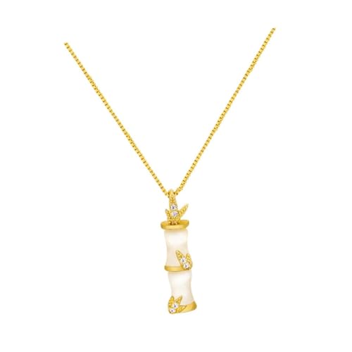 ANDRESLAD Halskette Mit Bambusgelenk Für Damen Modische Metallhalskette Leichter Und Langlebiger Anhänger Für Partys Und Reisen Einfache Und Temperamentvolle Schmuckdekoration ANDRESLAD Halskette Mit Bambusgelenk Für Damen Modische Metallhalskette Leichter Und Langlebiger Anhänger Für Partys Und Reisen Einfache Und Temperamentvolle Schmuckdekoration von ANDRESLAD