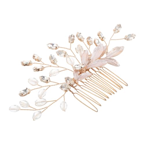 ANDRESLAD Seitlicher Haarkamm Für Brautjungfern Strass Braut-haarteil Blatt-design Für Formelle Anlässe von ANDRESLAD