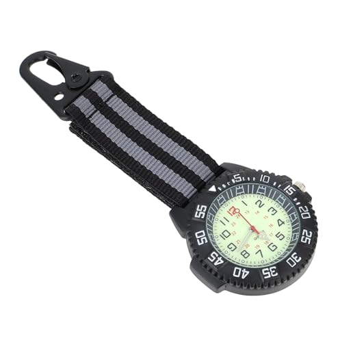 ANDRESLAD Clip-Uhr Mit Karabiner Für Rucksacktaschen Kratzfestes Digital- Bergsteiger-Clip-Uhr Für Outdoor-sportfans Und Bauarbeiter Zum Anklipsen An Gürtelschlaufe Oder Uniform von ANDRESLAD