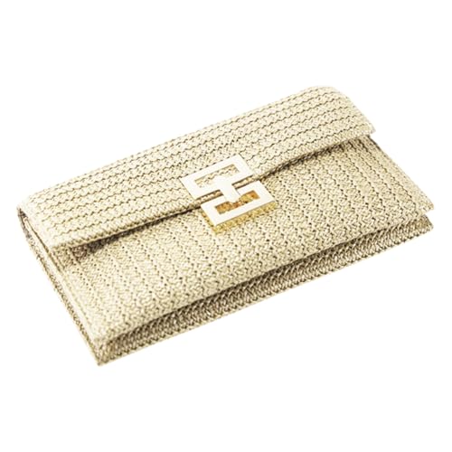 ANDRESLAD Damen Clutch Tasche Woven Handtasche Freizeit Umschlag Geldbörse Klein Mode Portemonnaie Praktisch Strapazierfähig Für Party Hochzeit Alltag von ANDRESLAD