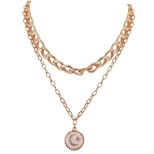 ANDRESLAD Damen Doppelschichtige Halskette mit Sternanhänger Verstellbare Halskette Premium für Layering Passend für Schmuck für Frauen ANDRESLAD Damen Doppelschichtige Halskette mit Sternanhänger Verstellbare Halskette Premium für Layering Passend für Schmuck für Frauen von ANDRESLAD