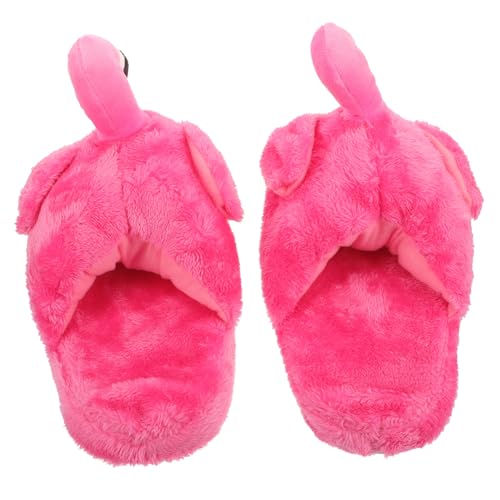 ANDRESLAD Damen Hausschuhe Flamingo Design Flauschig Warm Angenehm Memory schaum Komfortable Indoor Slippers Haus Schuhe für Frauen Gemütlich und Modisch von ANDRESLAD