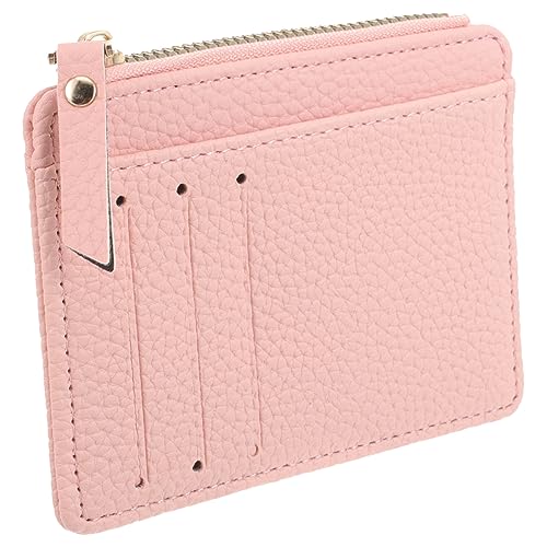 ANDRESLAD Damen Pu Geldbörse Ultra Dünner Kreditkartenetui Mit Reißverschluss Minimalistischer Geldbeutel Für Reisen Und Einkaufen Kompakt Und Leicht von ANDRESLAD