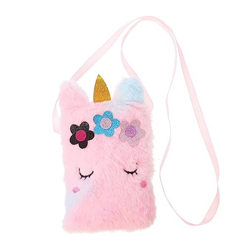 ANDRESLAD Plüsch Bestickte Umhängetasche Entzückende Tasche Für Junge Mädchen Und Mädchen Cartoon-Design Zum Einkaufen Und Arbeiten von ANDRESLAD