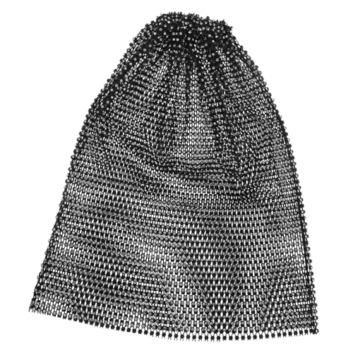 ANDRESLAD Kopftuch Mit Kristallen Mesh-stirnband Für Damen Strass-kopfbedeckung Elastisches Haaraccessoire Für Festivals Bälle Partys Schwarz Mit Reflektierenden Details von ANDRESLAD