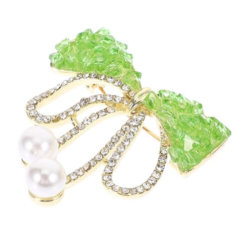 ANDRESLAD Elegante Damen Brosche Schleife mit Funkelnden Strasssteinen Ausgefallene Anstecknadel für Kleidung und Schal Modischer Vintage stil Schmuck für Frauen und Mädchen von ANDRESLAD