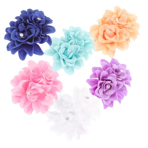 ANDRESLAD Elegante Haarspangen Mit Rosen 6-teiliges Set Strass-haarschmuck Für Damen Haarspangen Für Glattes Oder Lockiges Haar von ANDRESLAD