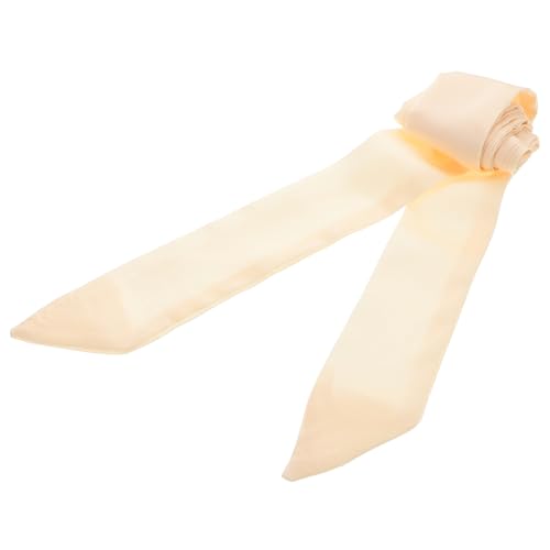 ANDRESLAD Eleganter Schmaler Schal für Damen Vielseitig Einsetzbarer Leichter Halstuch zur Haar und Handtaschen Dekoration Sanftem Cremeton für Freizeit und Besondere Anlässe von ANDRESLAD