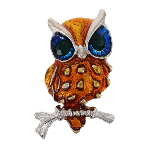 ANDRESLAD Eule Brosche Anstecknadel für Anzüge Mäntel und Hüte für Hochzeiten und Besondere Anlässe Langlebiges Design mit Feiner Handwerkskunst von ANDRESLAD