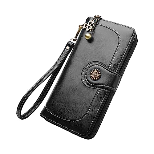 ANDRESLAD Geldbörse Für Damen Damengeldbörse Aus Hochwertigem Pu- Lange Geldbörse Mit Reißverschluss Mehrere Kartenfächer Praktisch Und Langlebig von ANDRESLAD