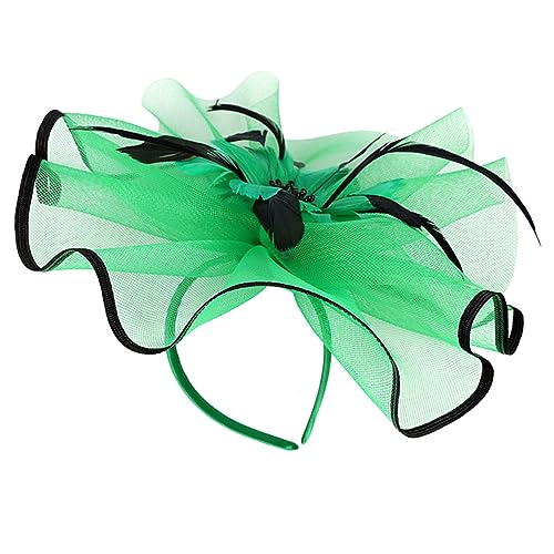 ANDRESLAD Faszinierende Frauen Banquet Fascinator Haarschmuck Für Hochzeiten Und Teepartys Extravaganter Kopfschmuck Mit Mesh Und Federn Für Besondere Anlässe von ANDRESLAD