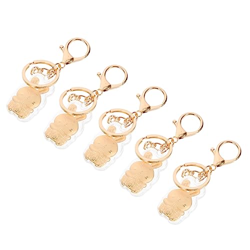 ANDRESLAD Fräulein für Schlüsselanhänger Mondkalender Schlüsselring Kaninchen Goldfolie Schlüsselkette Hasenmodellierungsschlüsselkette Neujahrsgeschenke Chinesische Chinesischen von ANDRESLAD