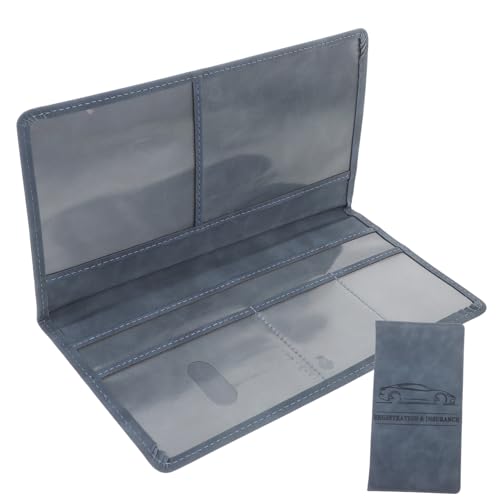 ANDRESLAD Unverzichtbarer Fahrzeugdokumentenhalter Kreditkartenetui Dünner Für Führerschein Versicherungskarte Auto von ANDRESLAD