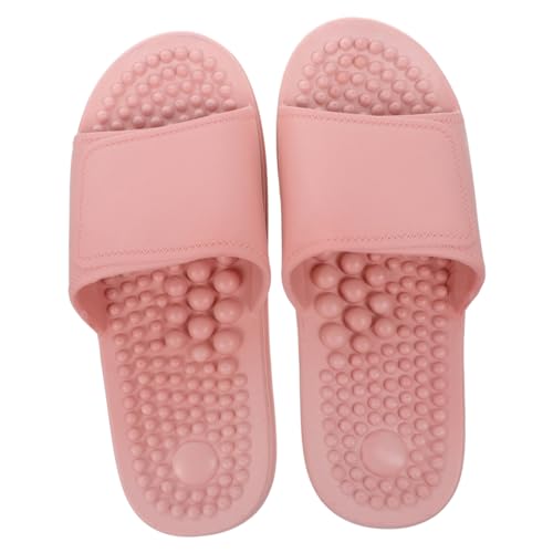 ANDRESLAD Fußmassage Hausschuhe Damen Skid resistant Massagepantoffeln Open toe Sommer Hausschuhe für Fußtherapie und Plantarfasziitis Rutschfeste Indoor Slippers Langlebiges Material von ANDRESLAD