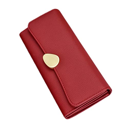 ANDRESLAD Geldbörse Damen Langformat Mit Kartenfächern Und Münzfach Praktisches Portemonnaie Für Reisen Schule Und Alltag Aus Hochwertigem Pu von ANDRESLAD