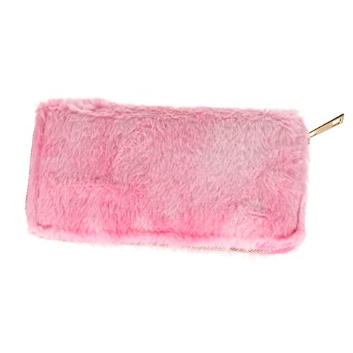 ANDRESLAD Geldbörse Mit Reißverschluss Damen Geldbeutel Aus Plüsch Handtasche Mit Reißverschluss Für Frauen Geldbeutel Brieftasche von ANDRESLAD