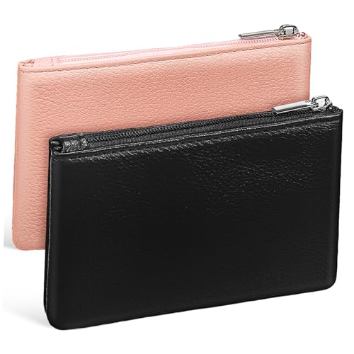ANDRESLAD 2stücke Münztasche Mit Reißverschluss Kleine Geldbörse Für Münzen Münzgeldbörse Damen-Clutch Kleine Reißverschlusstasche Münzfach Ändern Geldbörse Münze Halter von ANDRESLAD