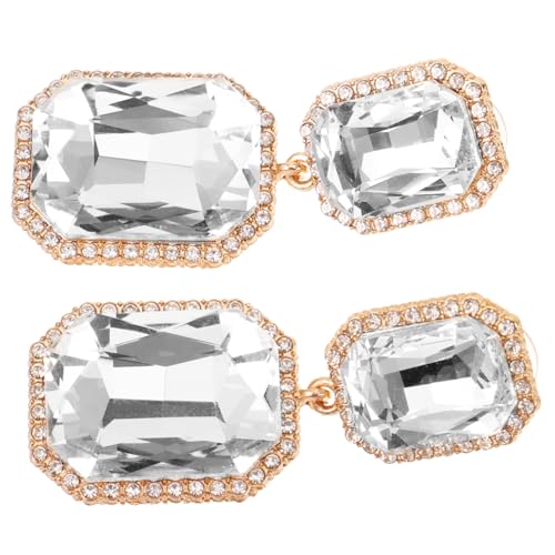 ANDRESLAD Geometrische Ohrringe mit Funkelnden und Strasssteinen Modischer Statement Schmuck für Damen für Hochzeit Party und Besondere Anlässe Eleganter Damenschmuck von ANDRESLAD