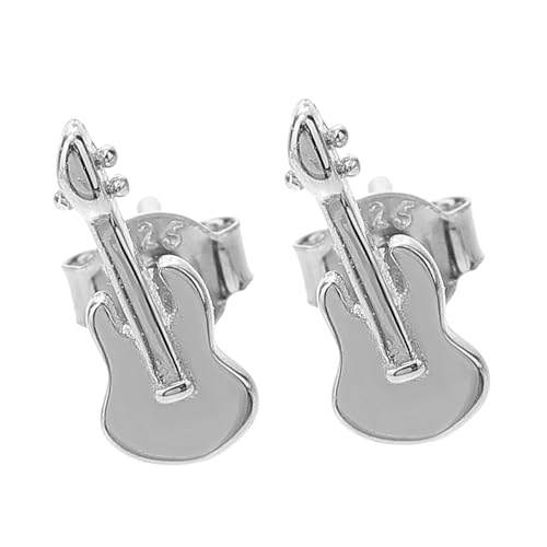 ANDRESLAD Gitarren Ohrstecker Für Frauen Funkelnde Ohrstecker Aus S925 Silber Stilvolle Ohrhänger Leicht Und Hypoallergen Für Jeden Anlass von ANDRESLAD