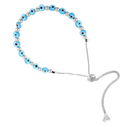 ANDRESLAD Glasperlen Armband mit Bösem Blick Handgefertigtes Leichtes Unisex Schmuckstück für Alltag Party und Reise Stilvolles Türkisches Eye Schutzamulett aus Farbigen Perlen von ANDRESLAD