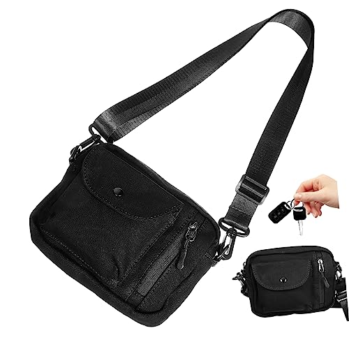 ANDRESLAD Herren Canvas Messenger Bag Umhängetasche All Match Schultertasche Verstellbar Mit Reißverschluss Für Schule Freizeit Reisen Alltag ANDRESLAD Herren Canvas Messenger Bag Umhängetasche All Match Schultertasche Verstellbar Mit Reißverschluss Für Schule Freizeit Reisen Alltag von ANDRESLAD