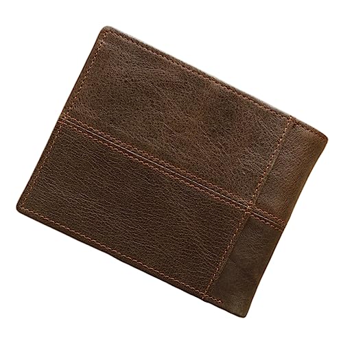 ANDRESLAD Herren Leder Geldbörse Kaffee Billfold Kartenhalter Herren Geldbörse Für Kurze von ANDRESLAD