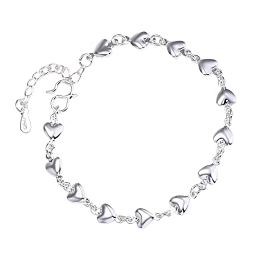 ANDRESLAD Herz Armband Damen Verstellbar Leichtes Schmuck mit Modischem für Mädchen Wristlet Elegantes Geschenkarmband Alltag und Party von ANDRESLAD