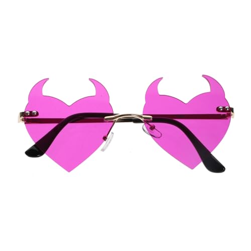 ANDRESLAD Herzförmige Sonnenbrille Damen Sonnenbrille Bachelorette Sonnenbrille Herzförmige Brille Herren Sonnenbrille Herz Brille Herz Sonnenbrille Für Frauen Herz Brille von ANDRESLAD