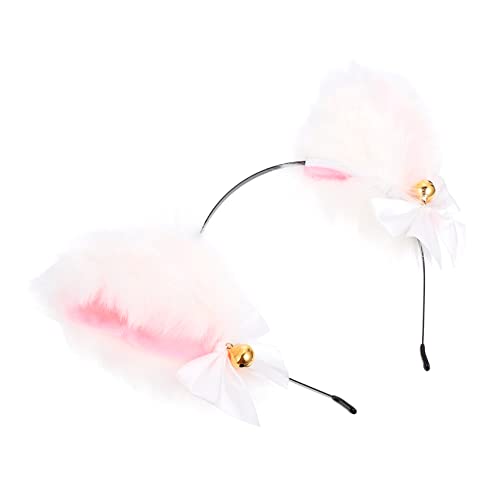 ANDRESLAD Katzenohren Haarreif Mit Glöckchen Plüsch Cosplay Stirnband Für Frauen Und Mädchen Für Halloween Kostümpartys Und Tier-mottopartys Und Stilvoll von ANDRESLAD