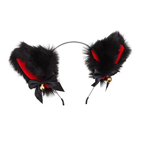 ANDRESLAD Katzenohren Haarreif Mit Glöckchen Verspieltes Cosplay Accessoire Für Partys Und Kostüme Für Mädchen Weichem Für Halloween Und Festivals von ANDRESLAD