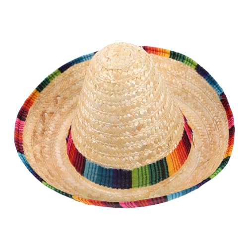 ANDRESLAD Kinder Sombrero Hut Karnevalshut Mexiko Kostüm Hut Stroh Gastgeschenke von ANDRESLAD