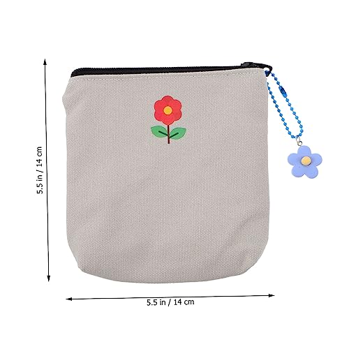 ANDRESLAD Kleine Aufbewahrungstasche mit Reißverschluss Tragbare Dünne und Tampon Tasche aus Strapazierfähigem Material Multifunktionaler Organizer für Geld Kosmetik und Zufällige Farbe von ANDRESLAD