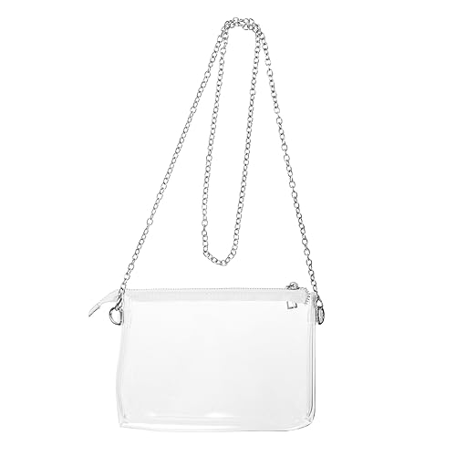 ANDRESLAD Transparente Tasche Für Damen Durchsichtige Handtasche Stadionzugelassen Durchsichtige Umhängetasche Für Reisen Und Täglichen Gebrauch Mit Reißverschluss Für Gute von ANDRESLAD