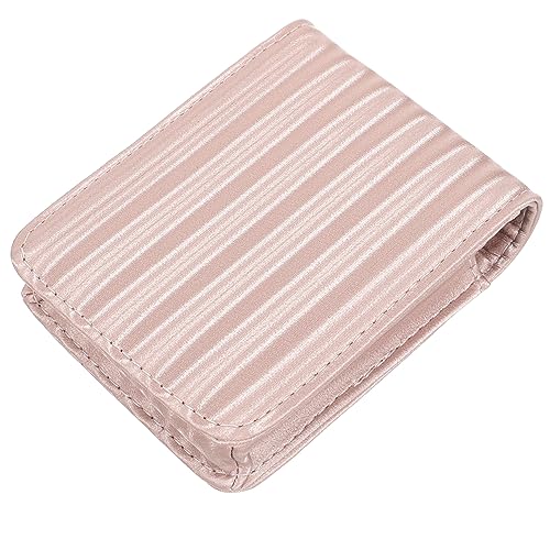 ANDRESLAD Kleine Kosmetiktasche Mit Spiegel Tragbarer Lippenstifthalter Für Damen Mini Make-up Organizer Für Handtasche Für Reisen Camping Partys Rosa von ANDRESLAD