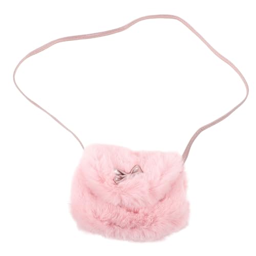 ANDRESLAD Kleine Mädchen Umhängetasche Pelzige Tasche Tragbare Crossbody Tasche Für Sommer Süße Umhängetasche Für Kinder Mit Fleece Design Geeignet Für Ausflüge Und Freizeit von ANDRESLAD