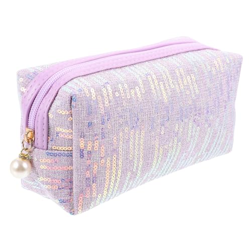 ANDRESLAD Paillettentasche Schminktasche Glitzer Make-up Tasche Reise Kosmetiktasche Organizer Reißverschlusstasche Für Damen Lippenstifttasche Mit Pailletten Kulturbeutel Schminktaschen Mit von ANDRESLAD