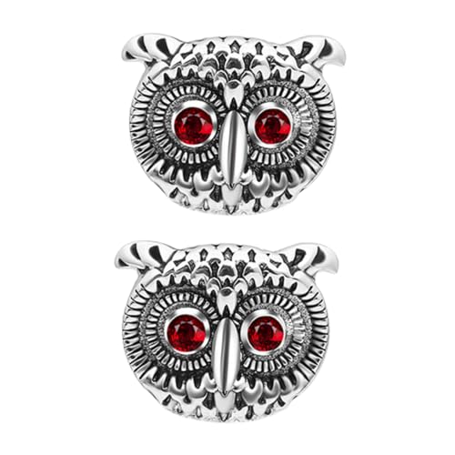 ANDRESLAD Kreative Eulen Manschettenknöpfe für Herren Hemd Accessoires Langlebig Sicher und Einfach zu Tragen für Business und Besondere Anlässe von ANDRESLAD