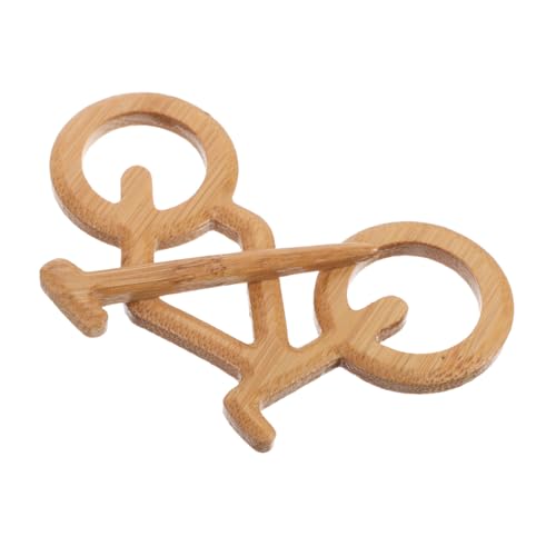 ANDRESLAD Kreative Holz brosche Fahrradform Leichte Handgefertigte Anstecknadel für Kleidung Hüte und Taschen Modisches Accessoire Geschenk für Fahrradfahrer und Rennradfahrer von ANDRESLAD