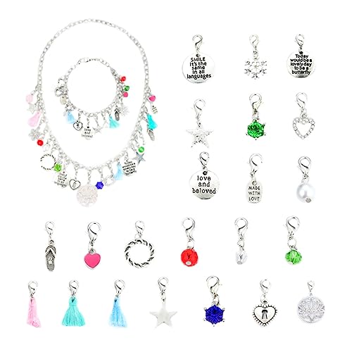 ANDRESLAD Kreatives Damen Armband Set mit Anhängern Lagige Ketten Dekorativer Schmuck für Party und Ball Vielseitig Kombinierbar Modisches Wrist Jewelry Zubehör Stilvolles von ANDRESLAD