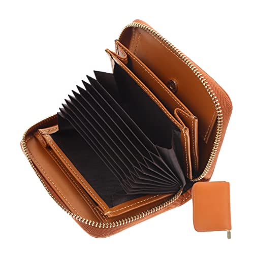 ANDRESLAD Kreditkartenhalter Münzfach Hochwertiger Kartenetui Für Herren Und Damen Für Büro Reisen Und Alltag RFID-sicher Und Kompakt von ANDRESLAD