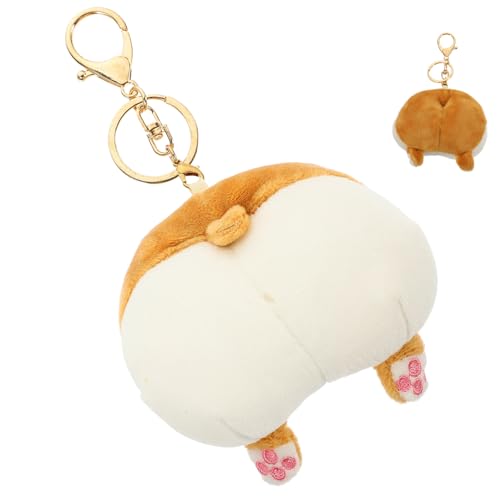 ANDRESLAD Münzbörse Mit Reißverschluss Aus Plüschstoff Aufbewahrungstasche Für Kopfhörer Und Kleine Gegenstände Süße Wechseltasche Mit Tierpopo-Design Für Täglichen Gebrauch von ANDRESLAD